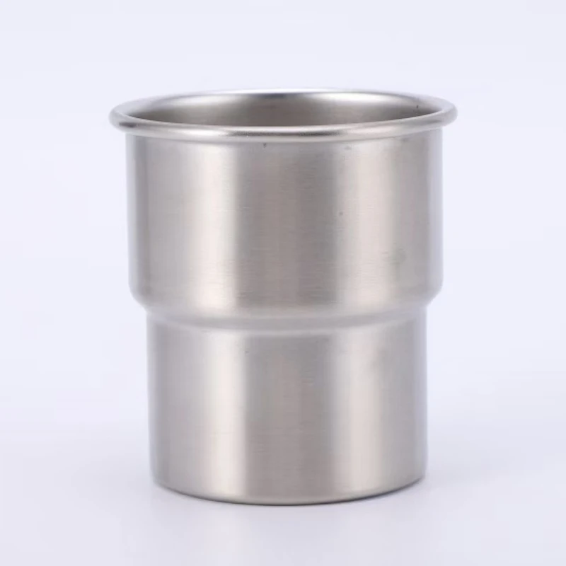 

304 Stainless Steel Shot Glass Portable Single-Wall Rolled-Edge Coffee & Cold Drink Cup Outdoor Vodka Mug Polishing Spirits Cup