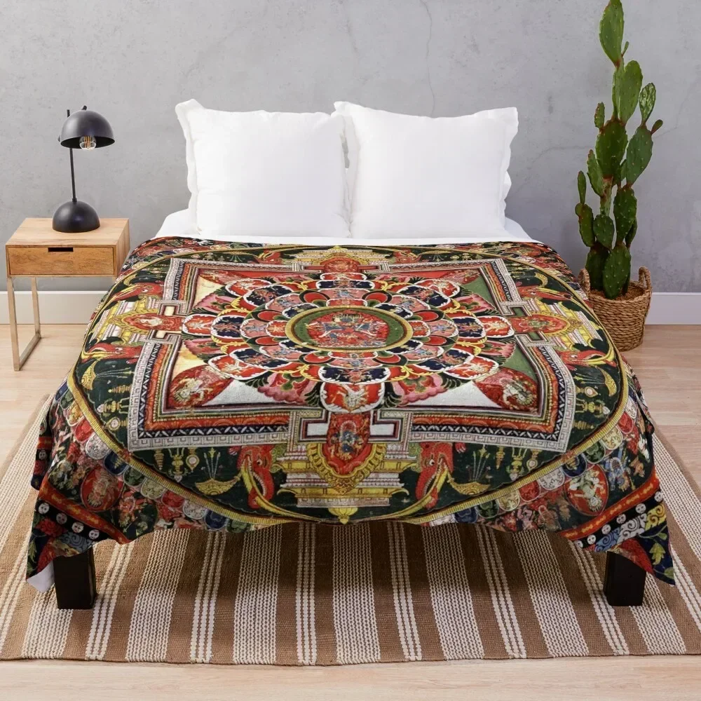 

Buddhist Chakrasamvara Mandala41 Throw Blanket sofa bed Plaid christmas decoration Blankets