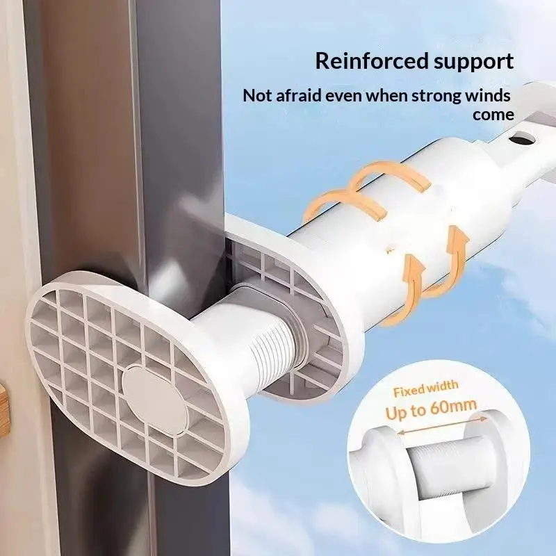 Hot Window Mounted Clothes Drying Rack No Drill Easy Install Space Saving For Small Apartments Balconies Dorms