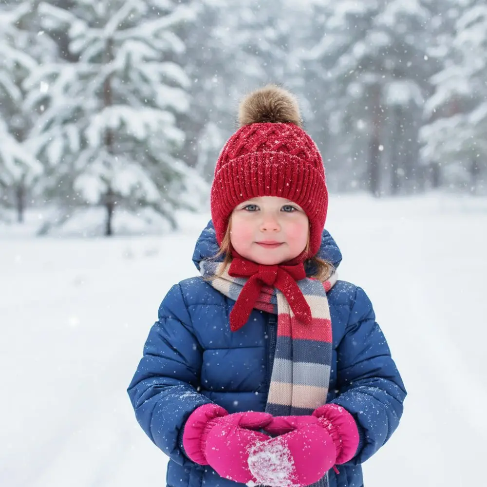 

Модная ветрозащитная теплая шапка с завязками, защитой ушей, утолщенная, на флисовой подкладке, вязаная, для малышей, зимняя, для мальчиков и девочек