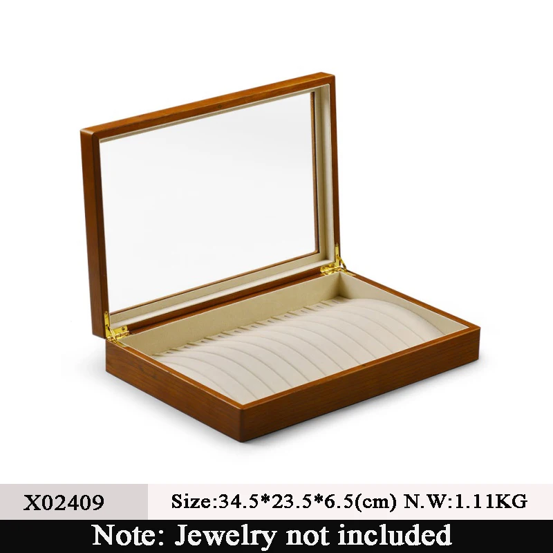 Oirlv Hochwertige Schmuckaufbewahrungsbox aus Massivholz, multifunktionale Schmuckaufbewahrungsbox für Schmuck, Halskette, Anhänger, Ring, Aufbewahrungsbox, Geschenke