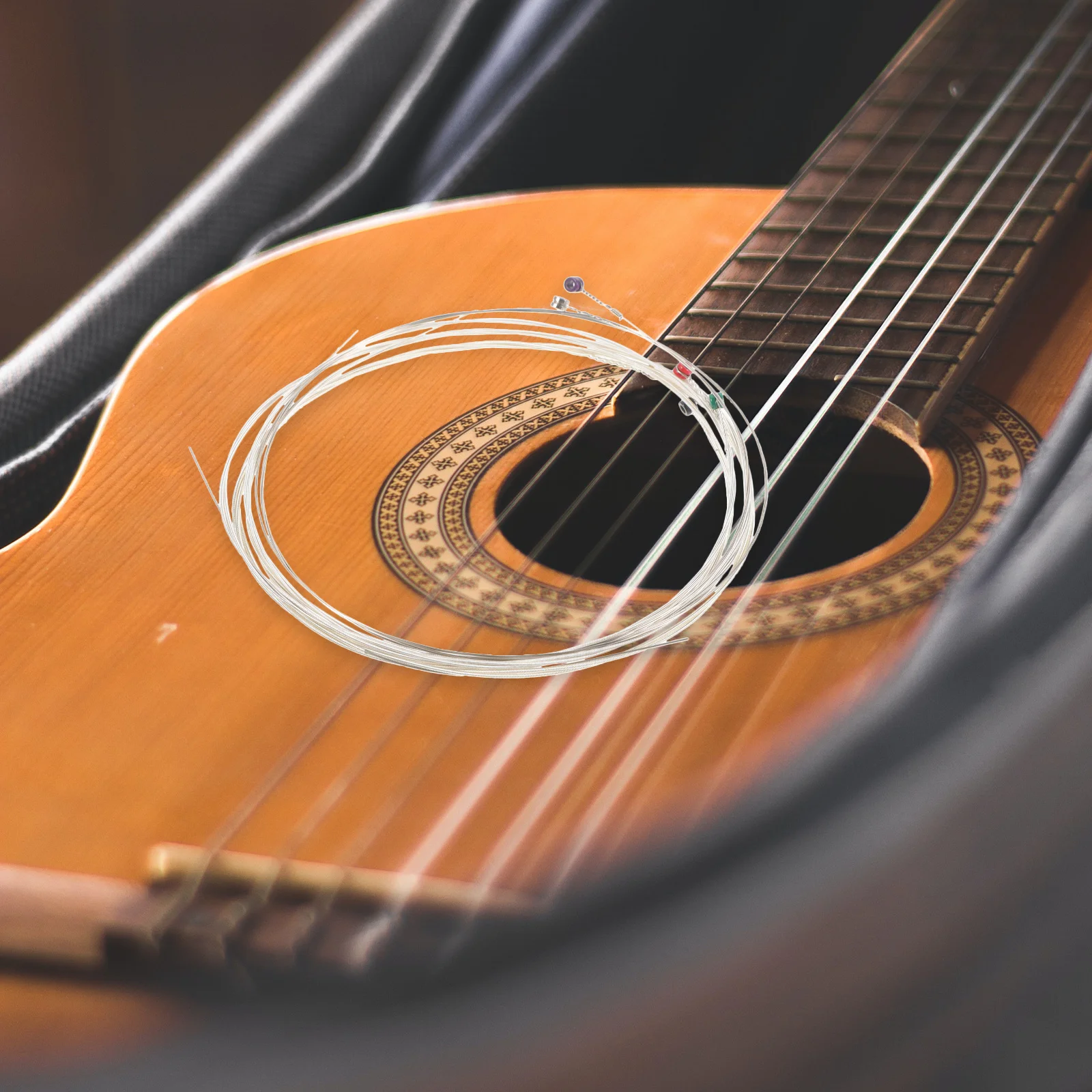 6 قطعة أوتار الغيتار الفوسفور البرونزية المغلفة لاستبدال الغيتار الشعبي الكهربائي مجموعة ملحقات أداء الحياة الممتدة #4