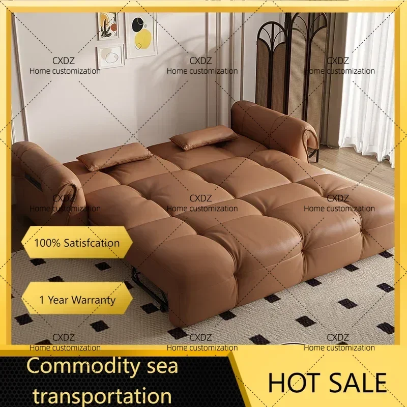New Leather Nordic Living Room Sofas Recliner Luxury Electric Armchair Sofa Bed Lazy Simple Design Home Furniture Banken FYLS