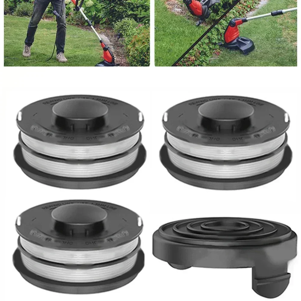 

4pcs Trimmer Spool Head Kit For-Einhell GC-ET 4530 3405685 Straw Rope Coil Garden Mower Spools Cap Cover Replacement Parts