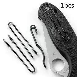 1 Piece Steel Wire Back Clip for Spyderco Knife Custom Back Folding Clip Tool Pocket Accessories DIY Knife Update Supplies U0Z6