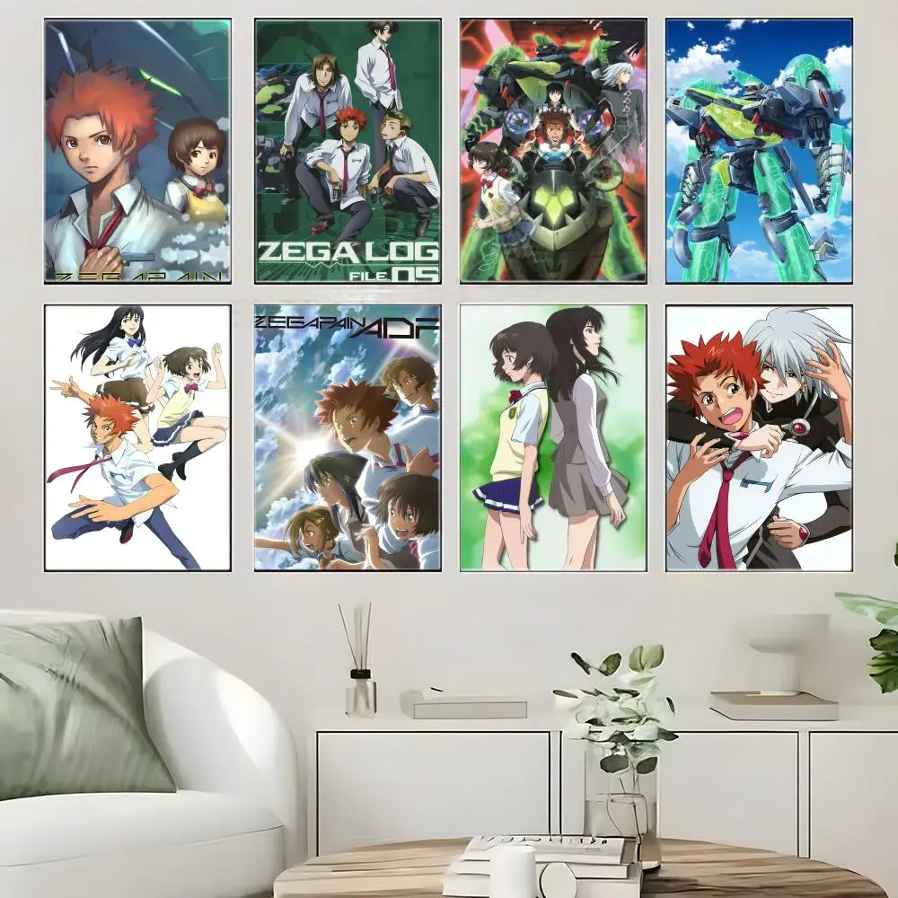 Mecha Sci-Fi Anime Z-ZEGAPAIN Poster Crease Free Waterproof Durable All Space Wall Decor