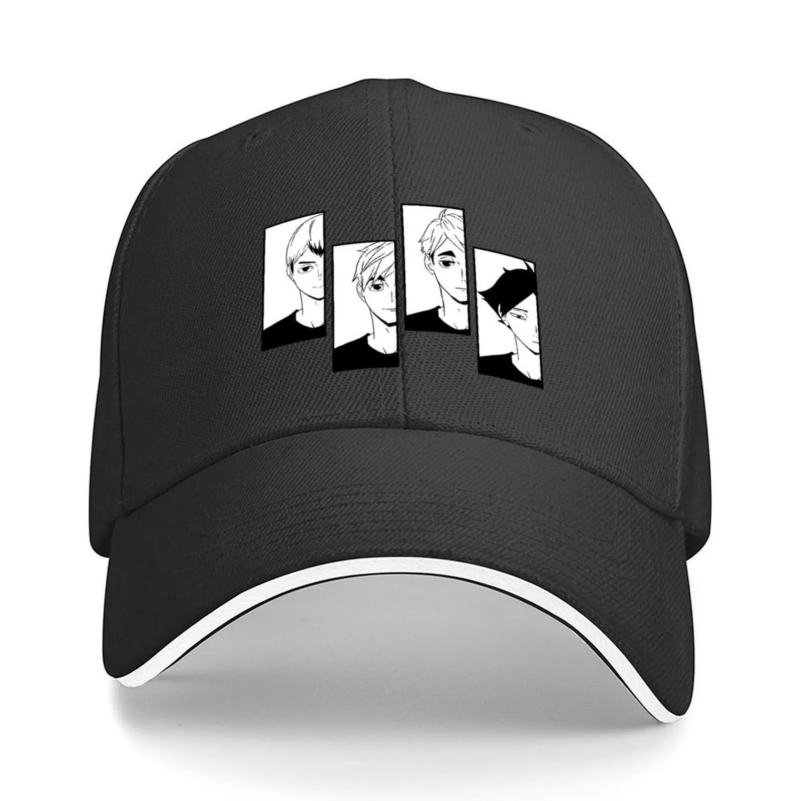 

Inarizaki High Baseball Cap Funny hats Military Cap Man Big Size Hat Golf Cap Girl'S Hats Men's