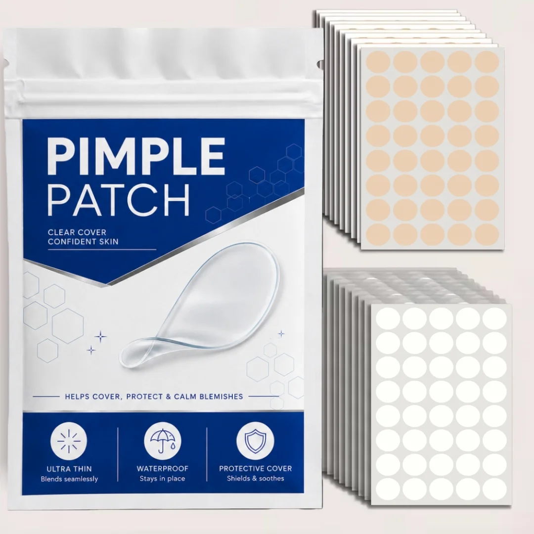400/800Pcs Nude & Clear Hydrocolloid Face Patches, Small Size Invisible Blemish Cover Stickers, Waterproof, Day & Night Use