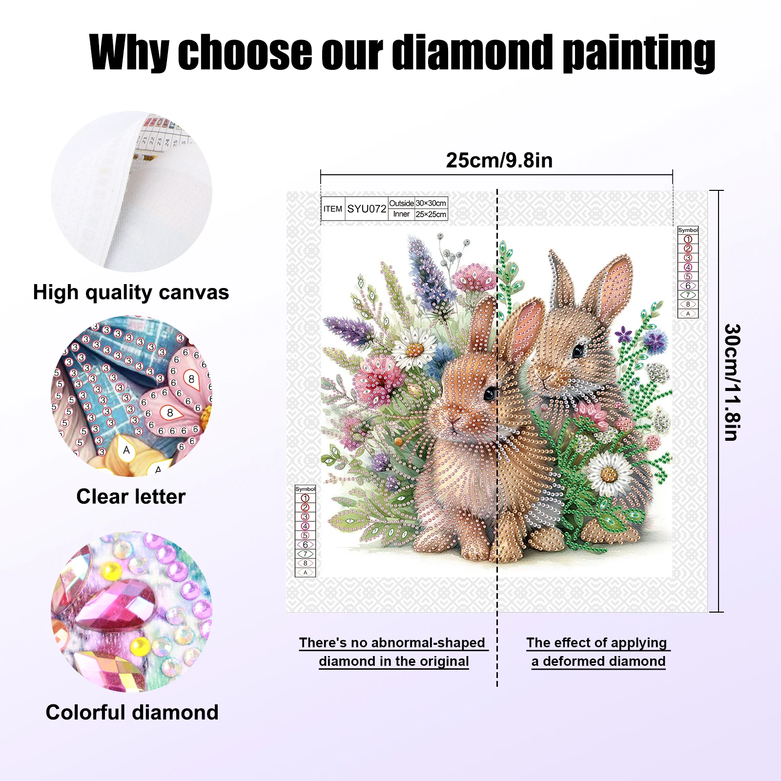 

DIY Cute animals Special Shape Diamond Art Kits for Adults Beginners,Crystal Diamond Dots Kits for Home Wall Decoration Gifts