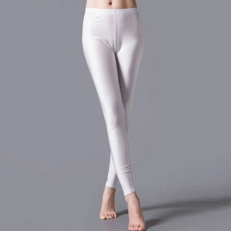 Mallas ajustadas de neón para mujer, Leggings sexys de Color caramelo, informales, de alta elasticidad, ropa de moda