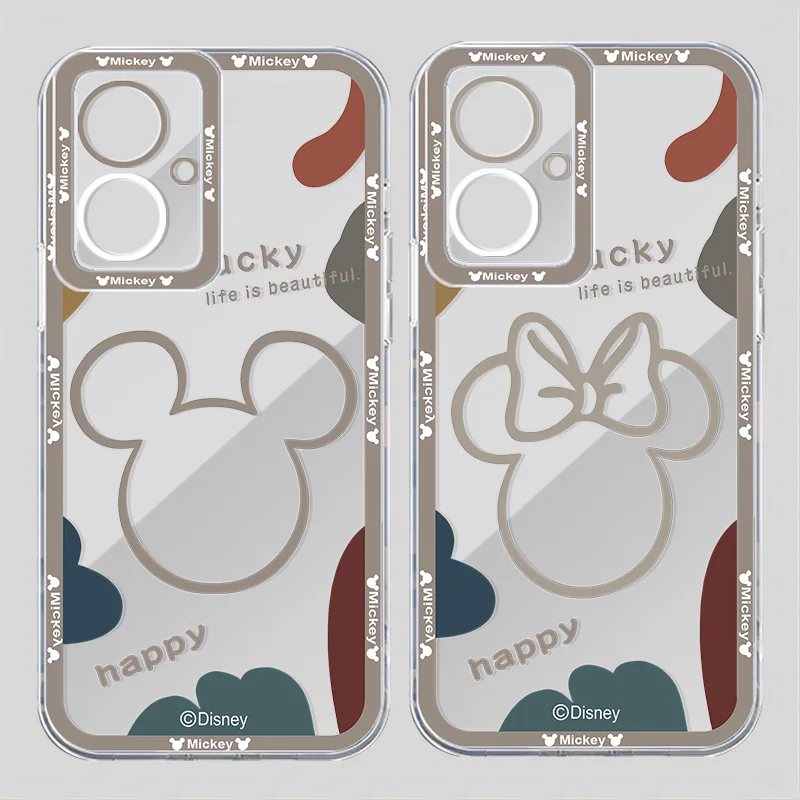 Disney Mickey Mouse Angel Eye Phone Case For OPPO A 55 54 53 52 38 36 35 33 32 31 16 15 9 8 7 5 S E K 2019 2020 2021 Funda Soft