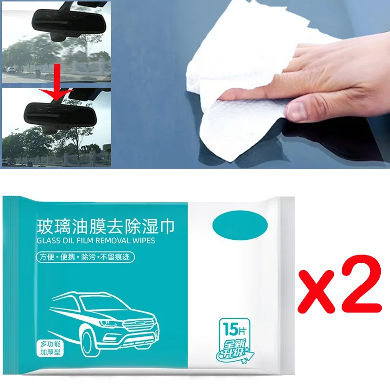 Car Glass Oil Film Removal Wipes Universal Best-selling Cars Front Windshield Oil Film Cleaning Towels Wipe Auto Accessories