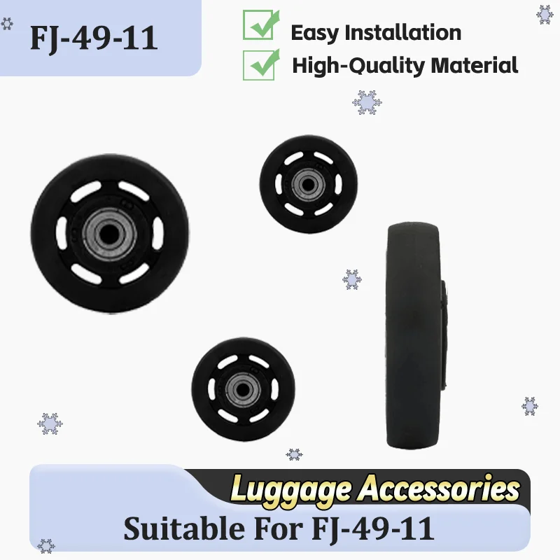 

For FJ-49-11 Suitcase Replacement Wheels 360-Degree Rotating Silent Replacement Wheels Suitable For Suitcase Accessories