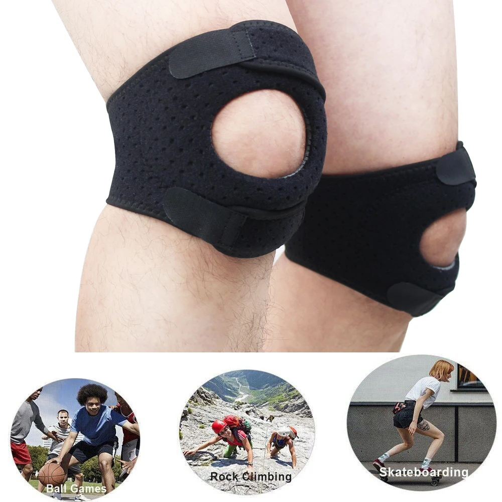 1 Stück Doppel-Patella-Knie bänder, Knies tützen stabilisator zur Linderung von Knies ch merzen, Laufen, Tennis, Springen, Arthritis, Sehnen