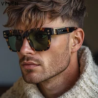 Gafas de Sol Cuadradas Clásicas Extra Grandes para Hombre, Diseño de Marca de Lujo 2026, Gafas de Sol Vintage Modernas para Conducir, Protección UV400