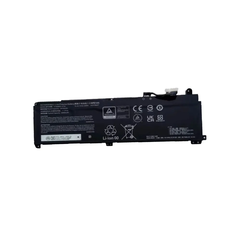 Laptop Battery For V150BAT-4-53 6-87-V150S-53G01 6-87-V150S-51C01 15.4V 3.51AH 53.35WH 3460MAh 8PIN 7Lines New