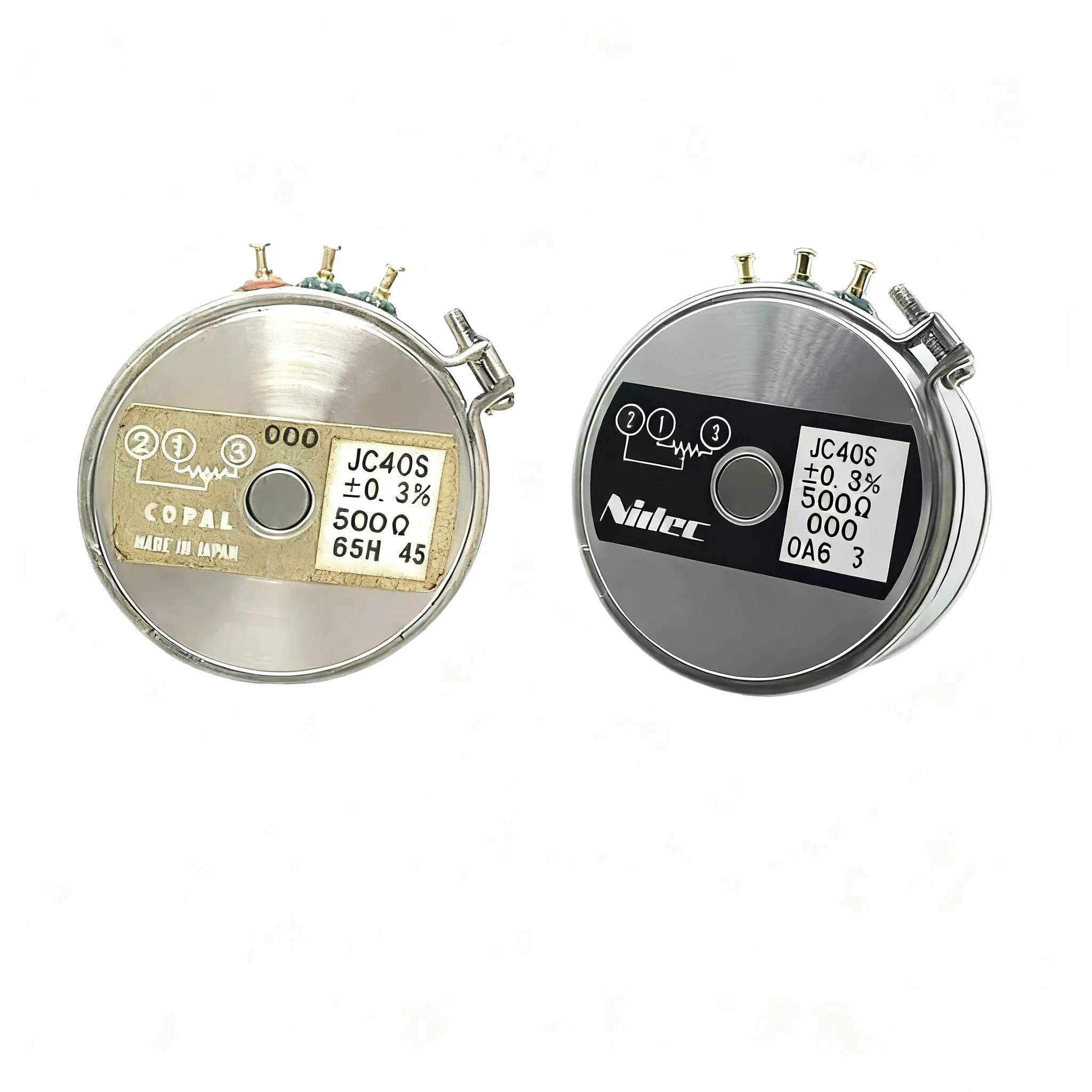 Nidec Potentiometer Circuit Protection Model JC40S +/- 0.3% 500 Ohm Other Mounting Type