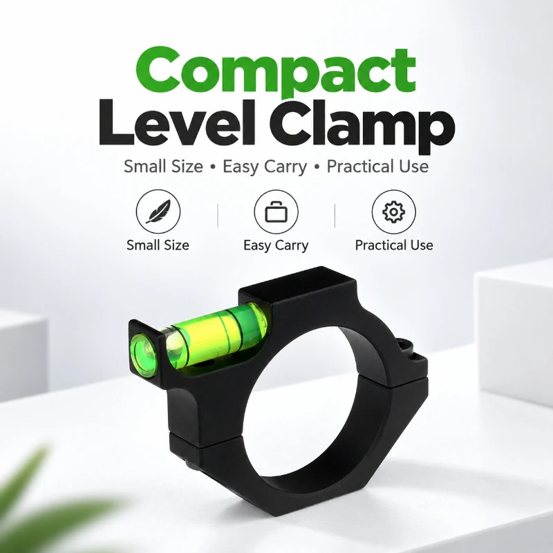 25.4mm Optical Tube Holding Ring With Built-in Level Bubble Alloy Material For Telescope Use