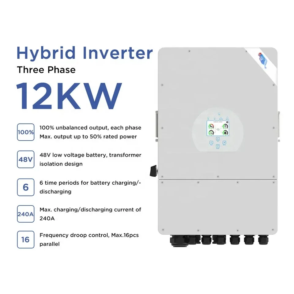 Hot Sales Deye SUN-12K-SG04LP3 Solar Inverter 12kw Hybrid Inverter Three Phase With Generator Solar Energy Storage System