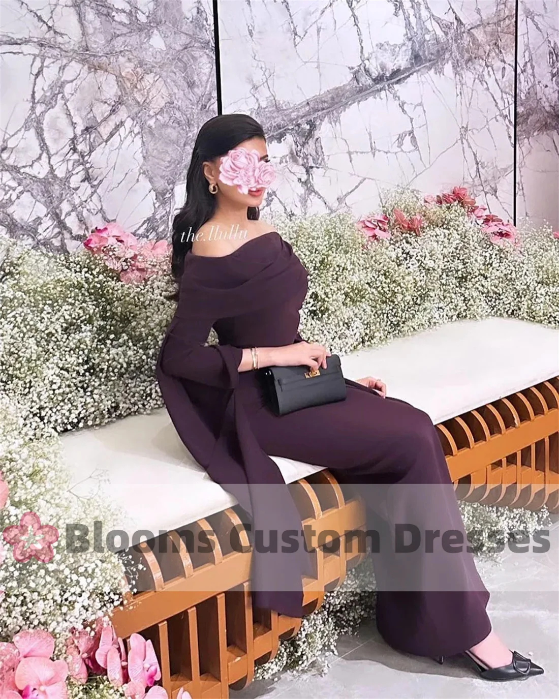 Customized Off Shoulder Elegant Ruched Long Sleeves Prom Dresses For Special Occasion Straight Party Gown Sweet Evening Dress