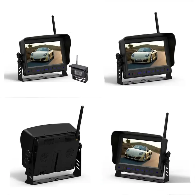 for 7 Inch Wireless Car Monitor High Quality Reversing Assist Backup Camera Display Bus Truck Vehicle