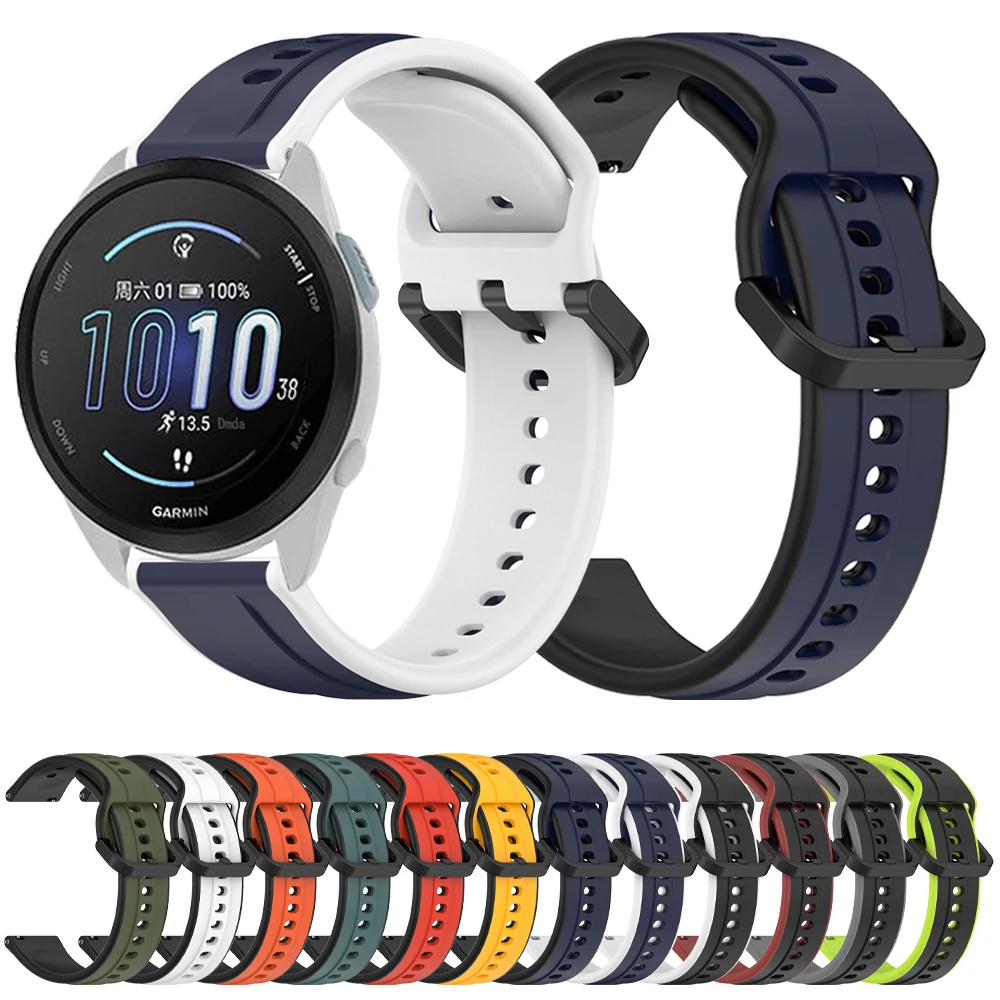 Sports Silicone 20mm 22mm Strap For Garmin Forerunner 255 265 245 165 Music Band Garmin Venu 3 2 Wristbands Bracelet Accessorie