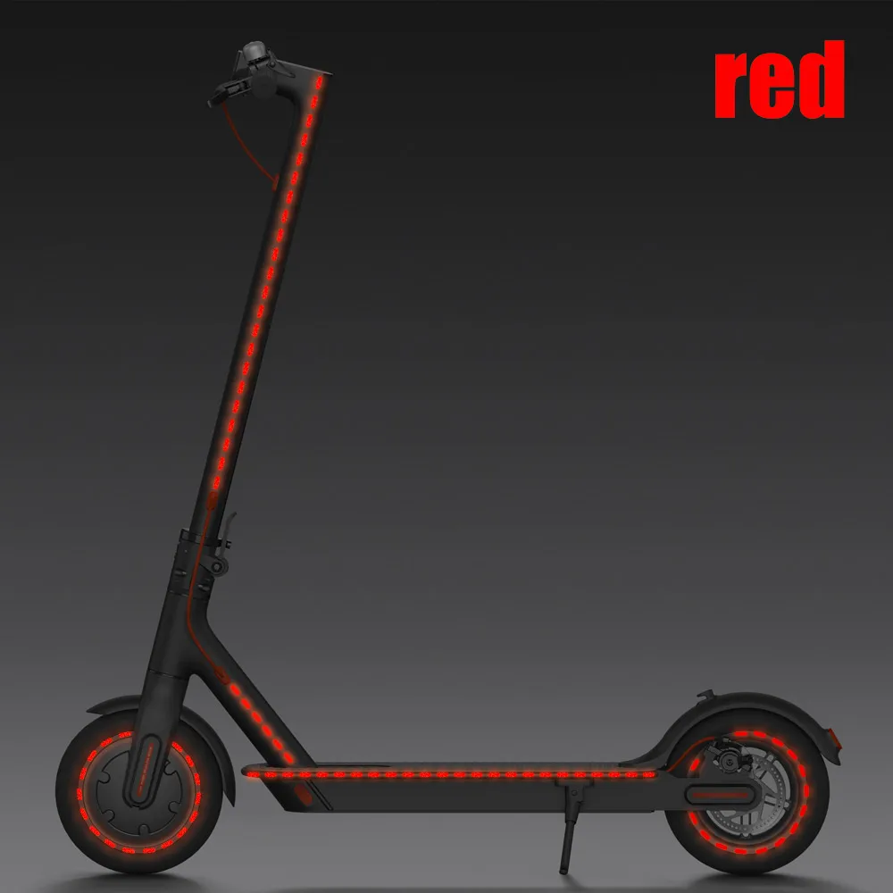 Waterproof Body Radiation Strip For Xiaomi 3 M365 pro 1s pro2 Electric Scooter Reflective Sticker Safe Driving Parts At Night