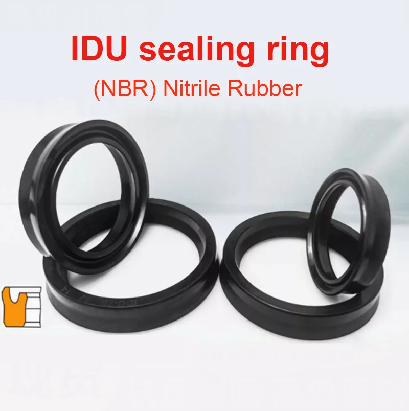 1PCS Height 14mm NBR Hydraulic Seal Ring IDU Piston Hole Oil Seal  Hydraulic Piston Rod Grooved U Lip O Ring Gasket Oil Seal