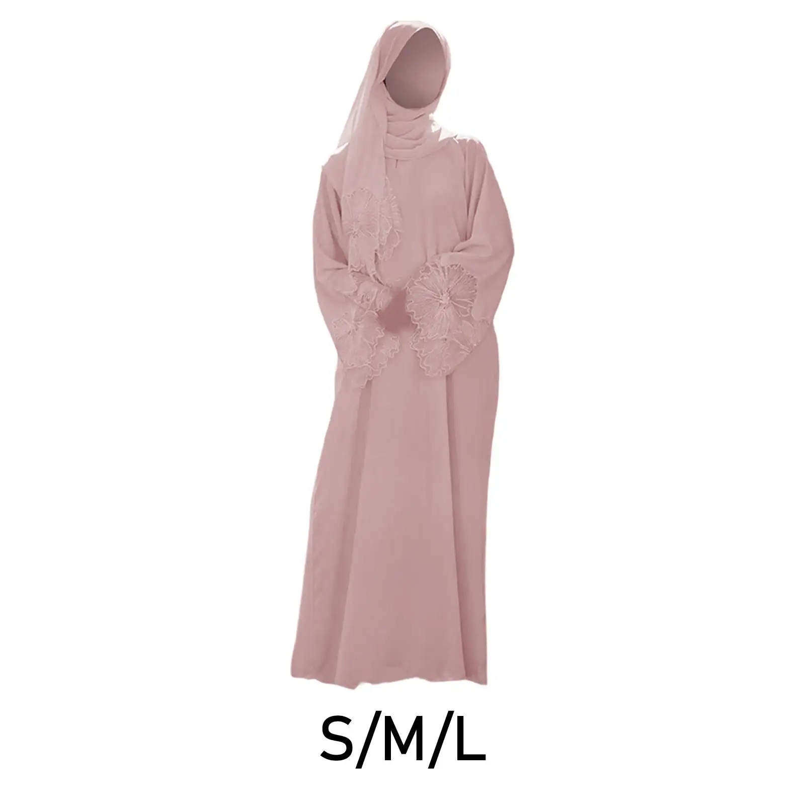 

Muslim Robe Full Cover Elegant Traditional Middle Eastern Clothing Women Abaya