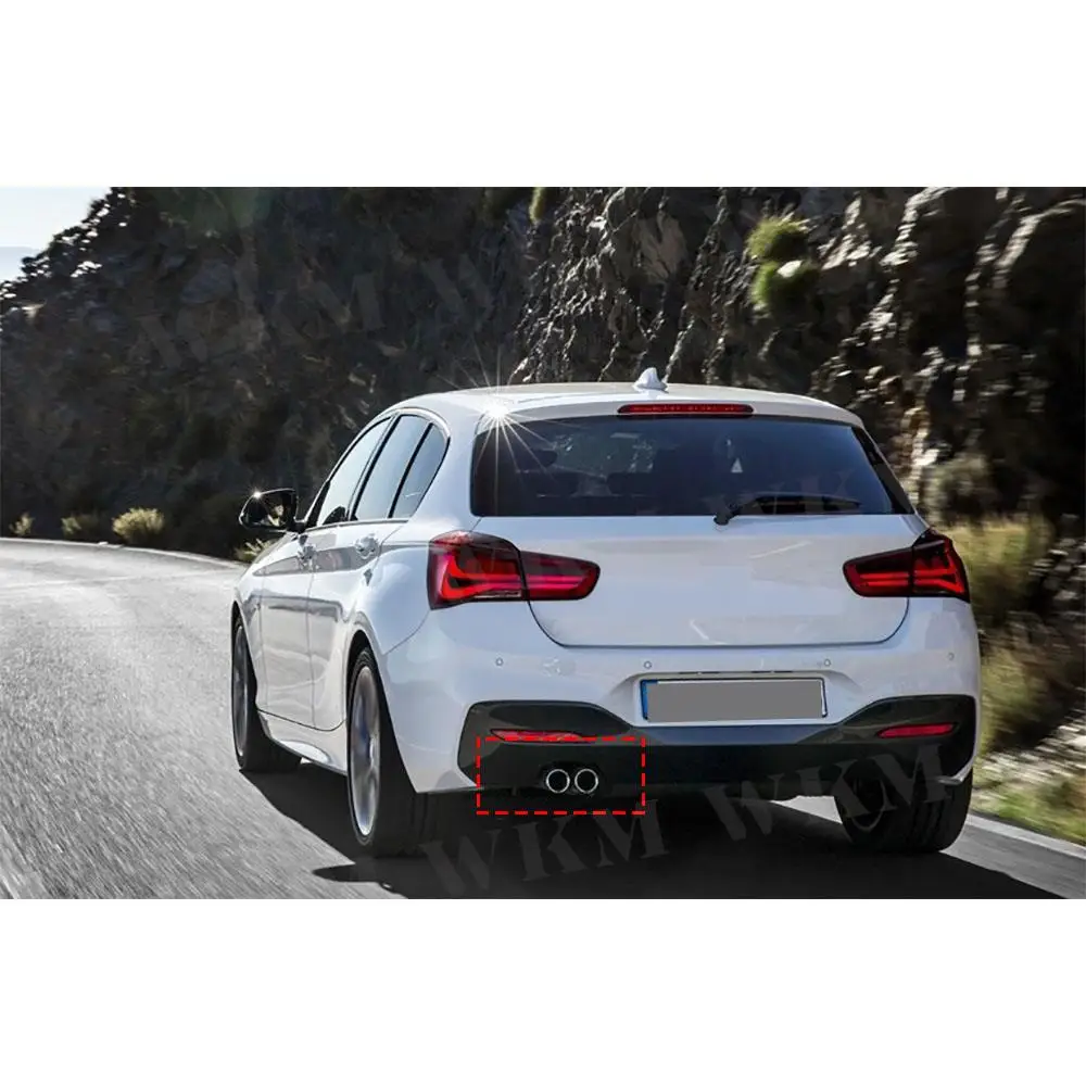 Glossy Black Rear Diffuser Bumper Lip Spoiler For BMW 1 Series F20 M Sport M135i M140i 2016 2017 2018 Rear Diffuser Body Kits