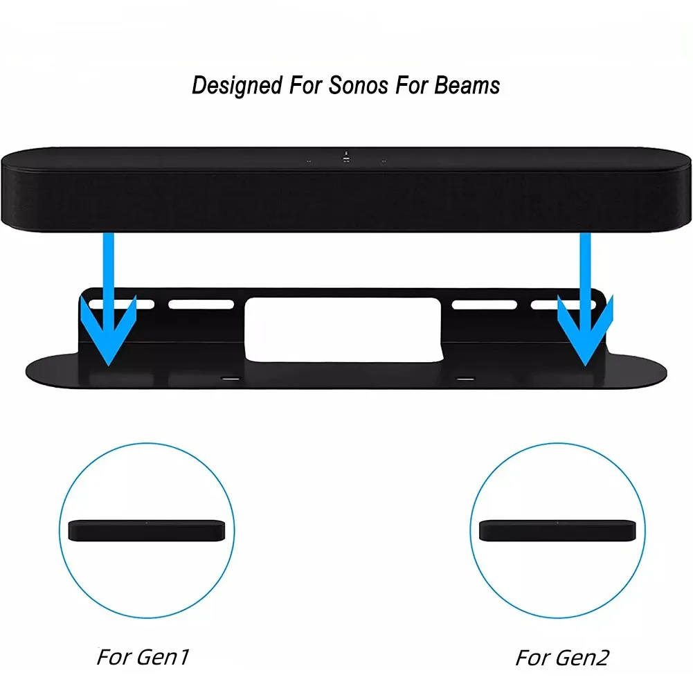 Wall Mount Bracket Metal 440*125*53mm Replacment Accessories For Sonos For Beam Soundbar Brackets Sound Bar Mounts Bracket