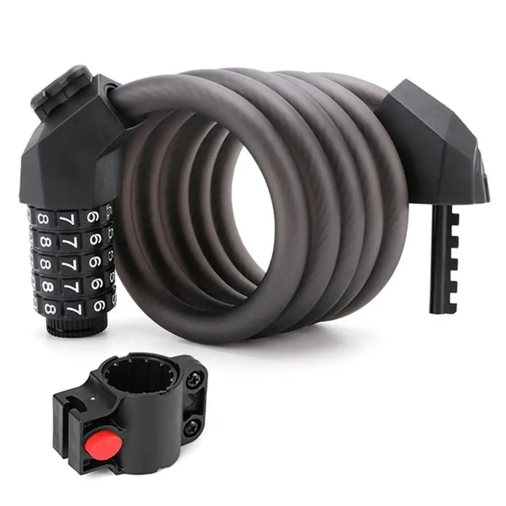 

Steel Wire 5 Digit Code Bicycle Lock Anti-theft Universal Bike Password Lock Portable Security 5 Digit Bike Cable Lock Riding