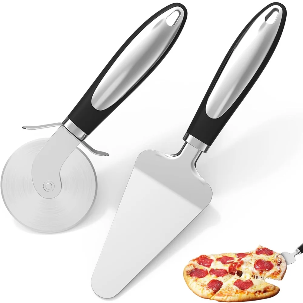 

Premium Stainless Steel Pizza Cutter Cake Bread Pies Pizza Knife Pastry Dough Household Kitchen Dough Slicer Baking Cooking Tool