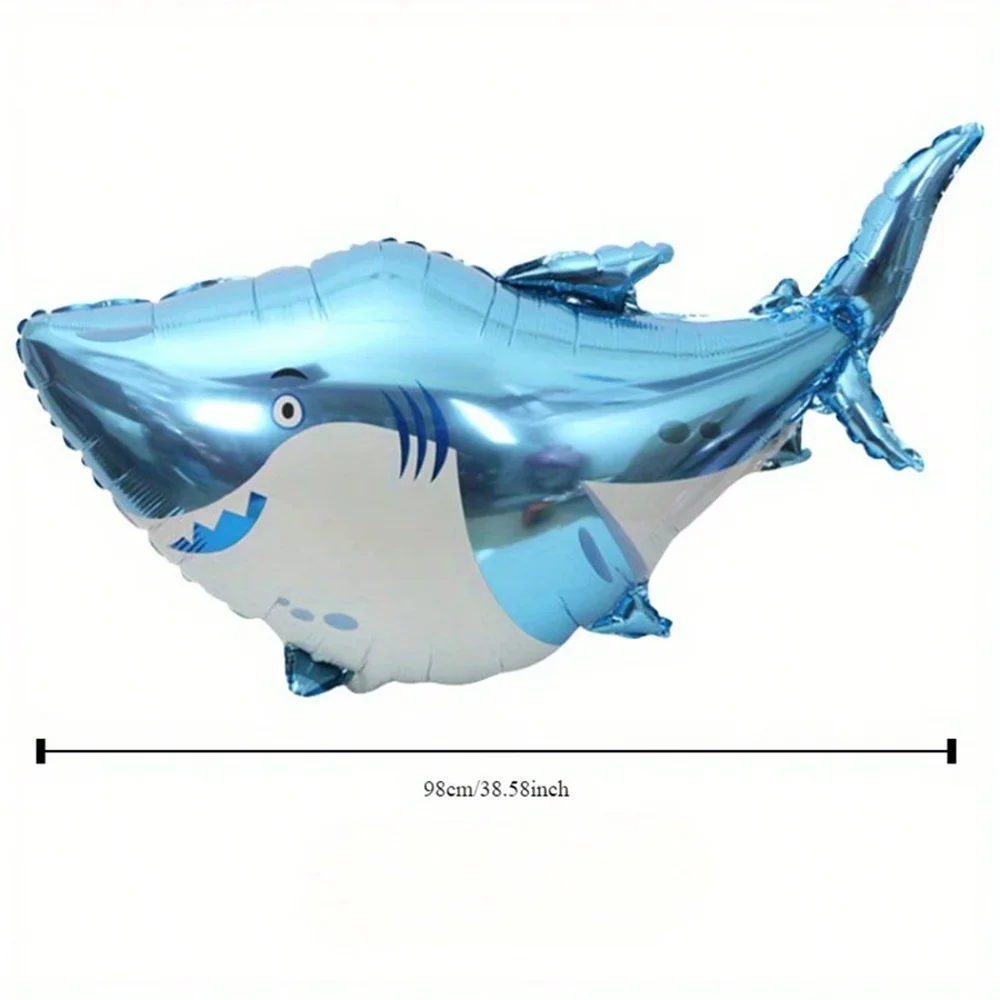 1pc Tropical Ocean Animals Shark Octopus Pirate Shark Aluminum Balloon For Birthday Party Decoration