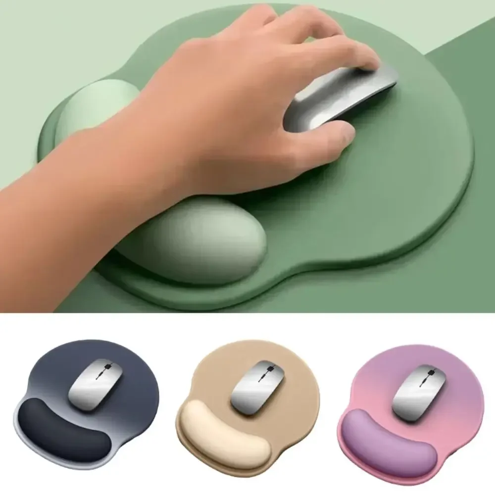Durable Non-Slip Gradient Mouse Pad Soft Silicone Comfortable Wrist Rest Smooth Surface Ergonomic Mouse Pad Computer Desktop