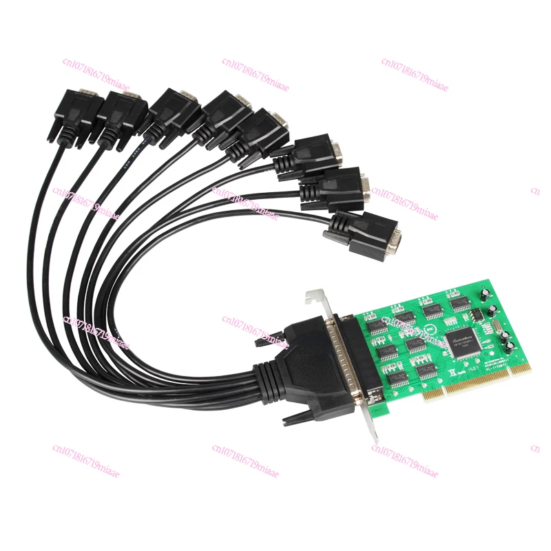 

PCI to Serial Port Card More than Serial Port Card 8-Port RS232 COM Card Send 1 Drag 8 Serial Port DB9 Cable