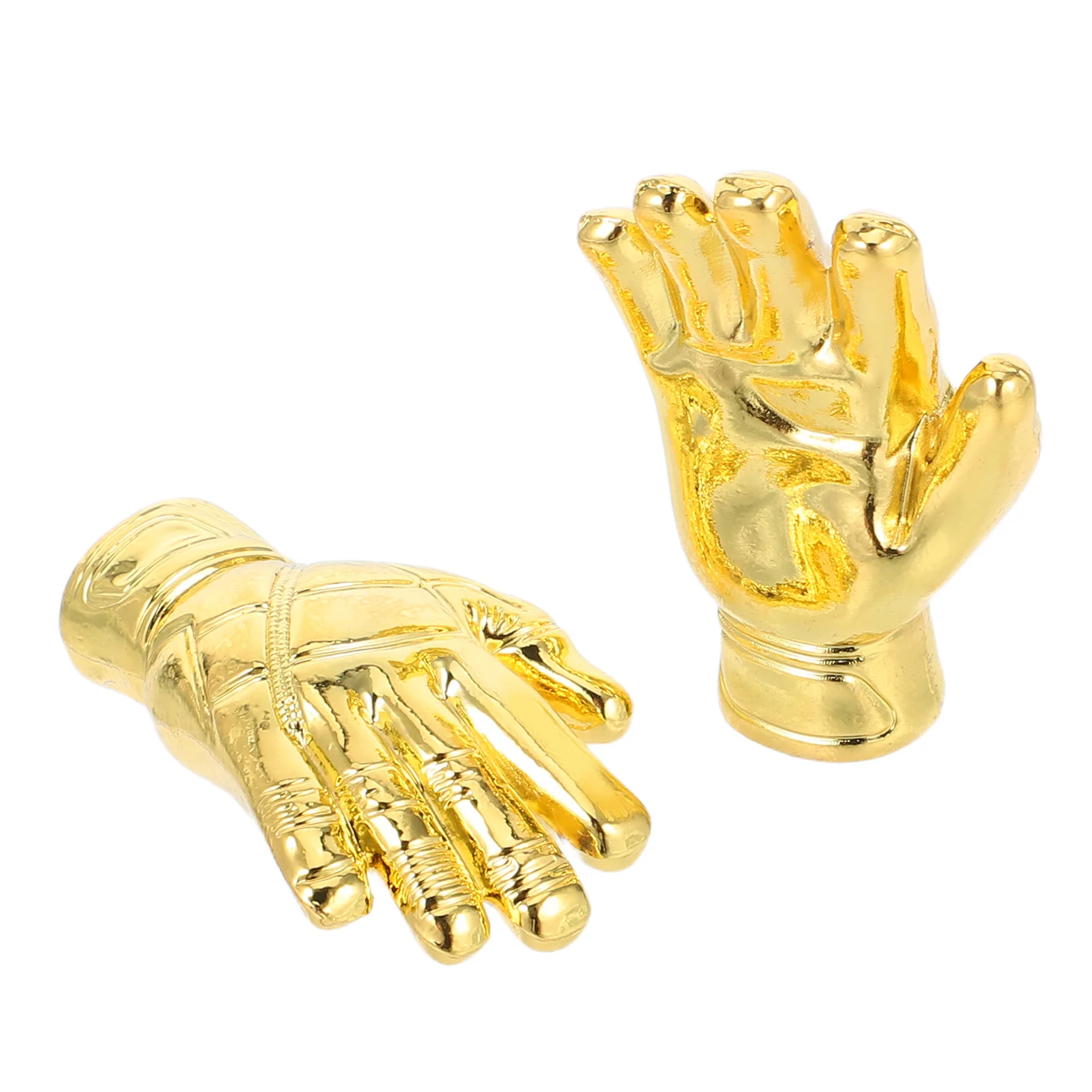 

2Pcs Soccer Trophy Mini Award Gold Goalkeeper Gloves Cup Ideal Football Fan Souvenir Sports Competition Decorations