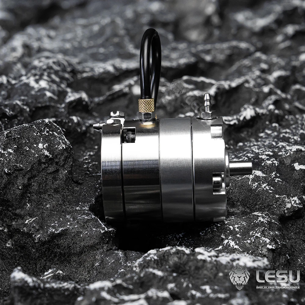 LESU Y-1529 1/14 Engineering Machinery Excavator Model Full Metal Hydraulic Turntable Oil Slip Ring DIY Modification Upgrade