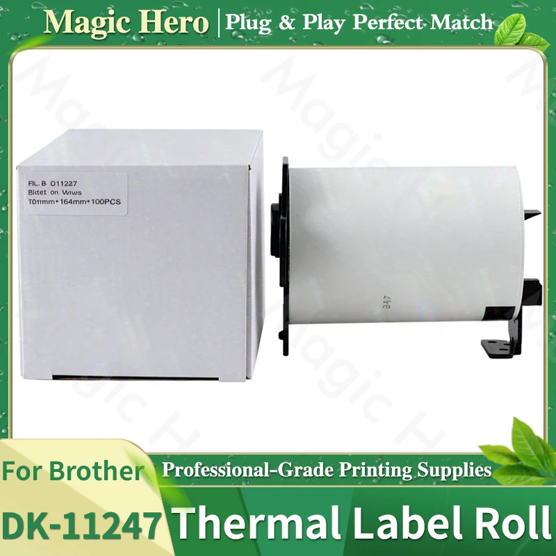DK-11247 Thermal Label 103mm*164mm 180PCS For Brother QL-1115 QL-1050 QL-1060N QL-1100 QL-1110NWB QL-1050N Label Printer