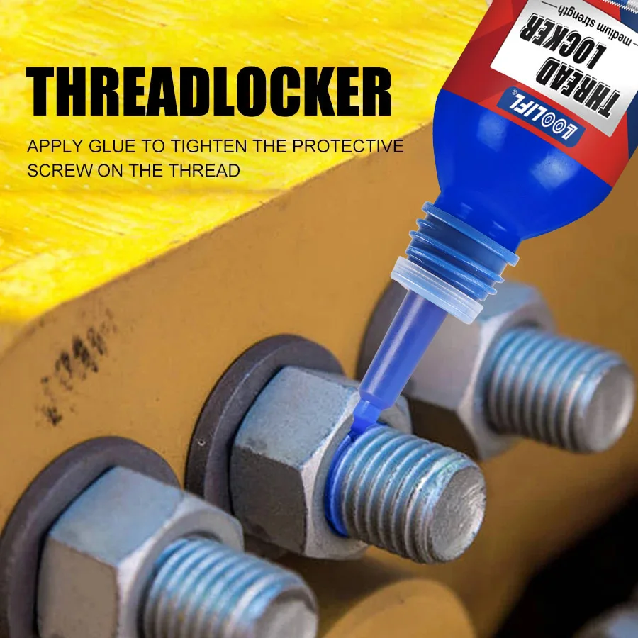 Blue 243 Thread Locking Agent A Detachable Metal Adhesive Used for Nuts, Bolts, and Fasteners to Prevent Loosening and Corrosion