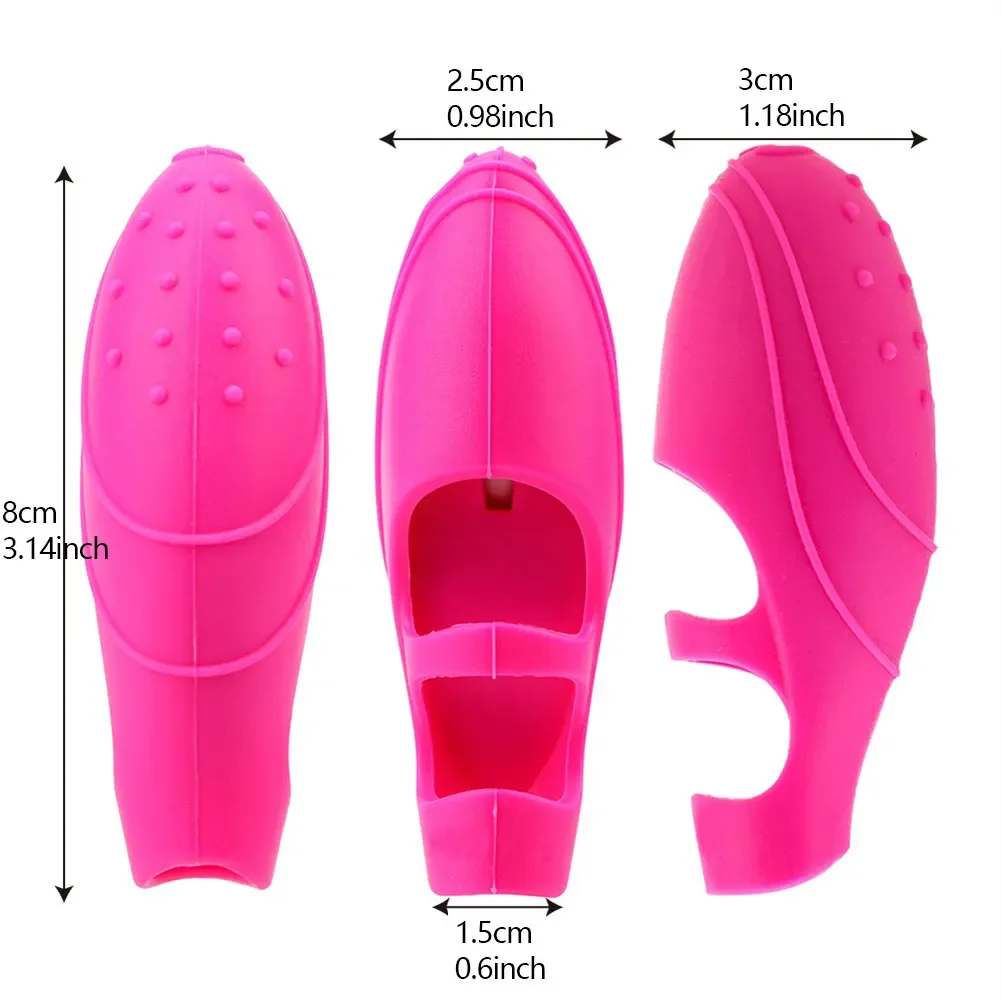 Portable Silicone Vibrator G-point Vibrating Finger Cover Waterproof Finger Vibrator Adult Sex Toy for Women