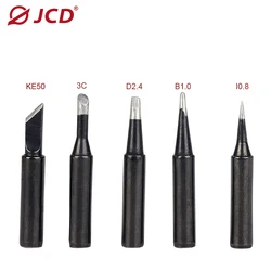 JCD 블랙 순수 구리 납땜 조인트, 900M-T 무연 납땜 다리미 헤드 용접 수리 도구 액세서리, 908 908S 908U 용, 5 개