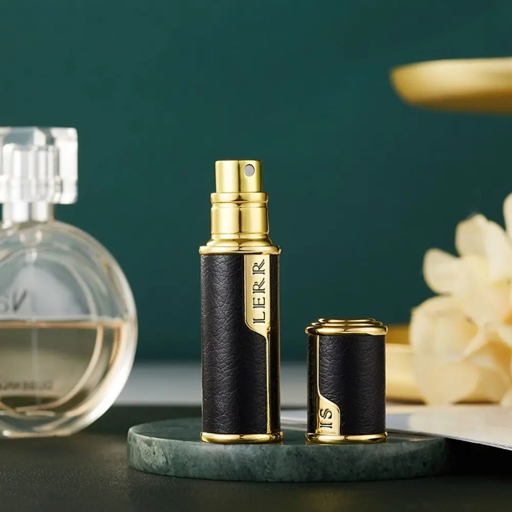 Duftflasche mit Bodenbefüllung, selbstpumpender Zerstäuber 5ML, Leder-Sprühflasche, Köln-Feuchtigkeitscreme, Feinnebel-Zerstäuber für Reisen – Detail 12