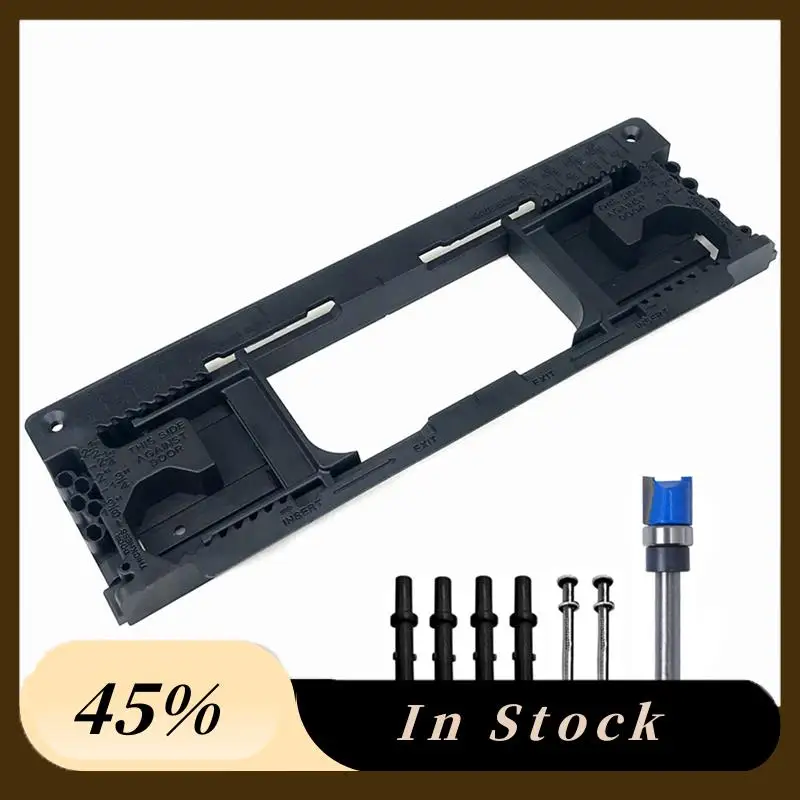 

A60zdoor For Hinge Installation Tool Set- Plastic Woodworking Jig Door For Hinge Template, Slotting Opener, And Locatormay