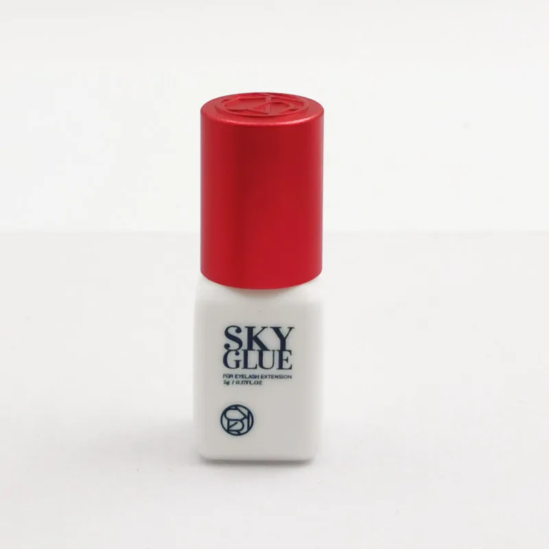 กาวติดขนตาปลอมสูตรต้นตำรับเกาหลี 5 มล. รุ่น Sky Glue S Plus ฝาสีดำ แดง น้ำเงิน ขาว  ติดง่าย แห้งเร็ว ระคายเคืองต่ำ