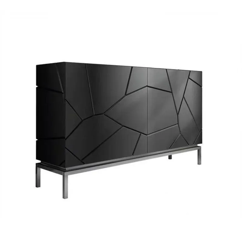 

t solid wood creative dining side cabinet light luxury entrance cabinet modern simple storage locker tea cabinet