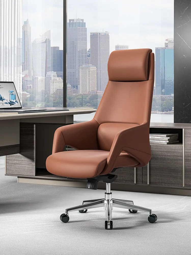 LMM high-end computer chair home study, happy president chair high back lunch break business office chair