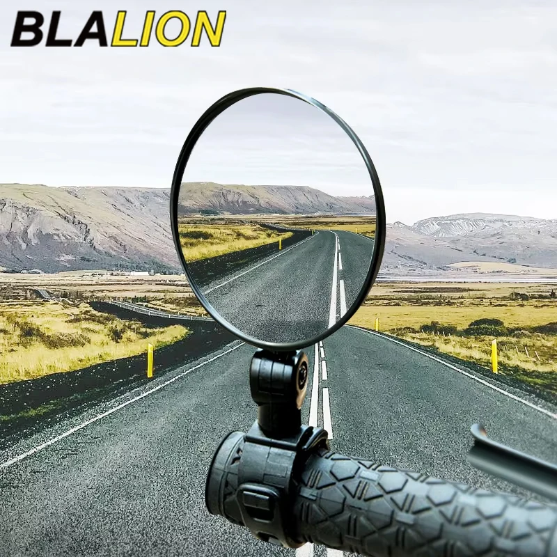 BLALION Universal Motorcycle Bicycle Rearview Mirror 360°Adjustable Rotate Convex Wide Angle Cycling Handlebar Rear View Mirrors