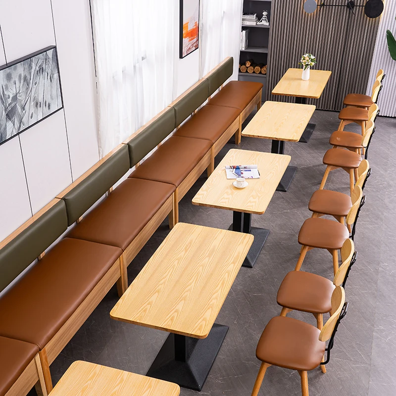 Commercial Use Customized Seating Fast Food Restaurant Sofa Booth