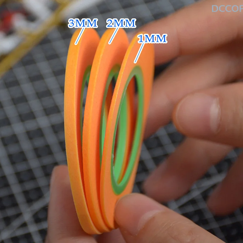 18M 1/2/3MM Yellow Model Covering Tape Adhesive Textured Paper Car Paint Decoration Seamless Hand Tear Without Mark For Painting